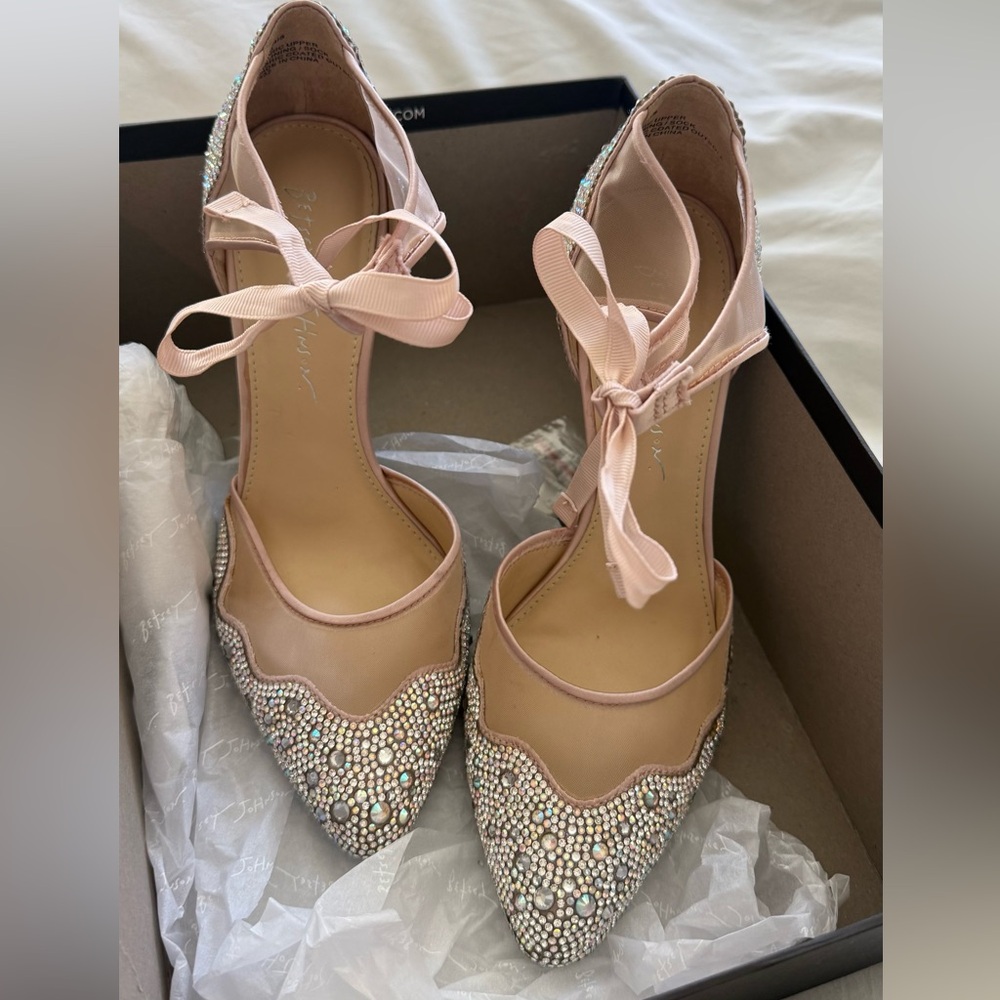 Betsey Johnson Iris Satin heels